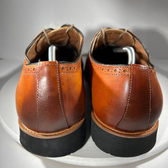 Moretti Gold Label COVENT Mens Leather Dress Shoes Size 14 Brown Lace LIGHT USE main image 7